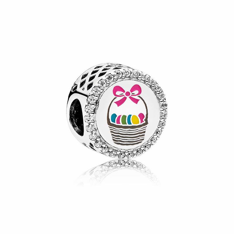 Pandora Australia Easter Basket Charm - Sterling Silver | JNBTWV351